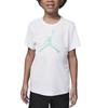 Jordan T Shirt White/Rising Emerald Green Children Aged 3 7 Years Old HA2543-100