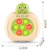 Children'S Press And Play Puzzle Game Console Handheld Dinosaur Hitting Gopher Toy