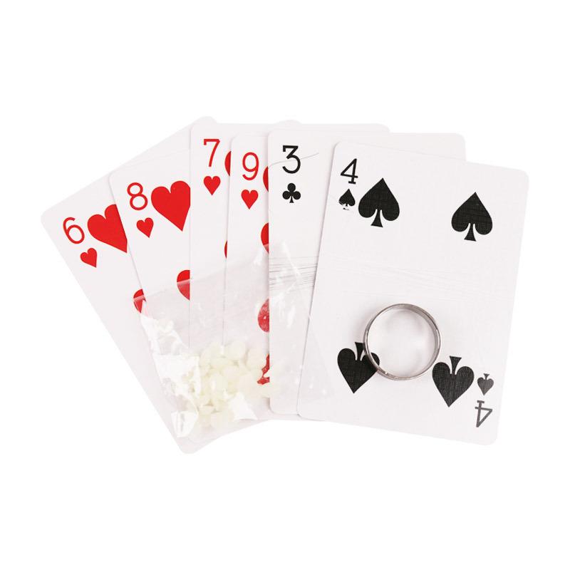 1Pc Floating Playing Card Ring Close-up Street Magic Prop Set