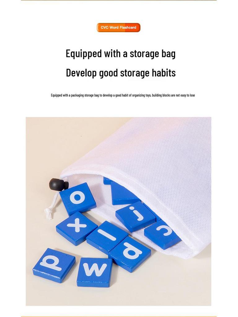 Alphabet and CVC Word Building Phonics Game for Kindergarten Early Learning