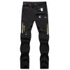 Men's Quick-Dry Detachable Hiking & Mountaineering Pants with Elastic Waistband and Team Logo.