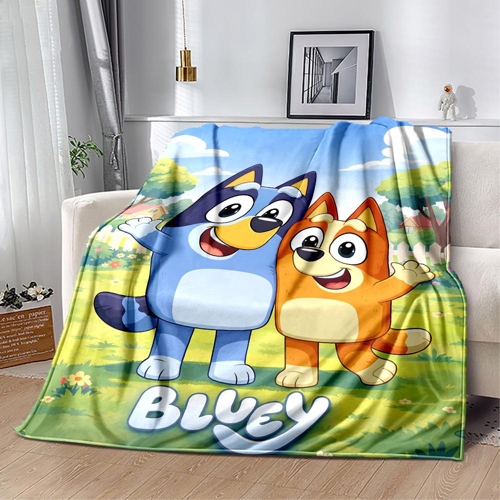 Bluey Friends Adventure Blanket Soft & Cozy Perfect for Picnics Office Bed for All Occasions Modern Style Unique Gift for Family and Friends Camping