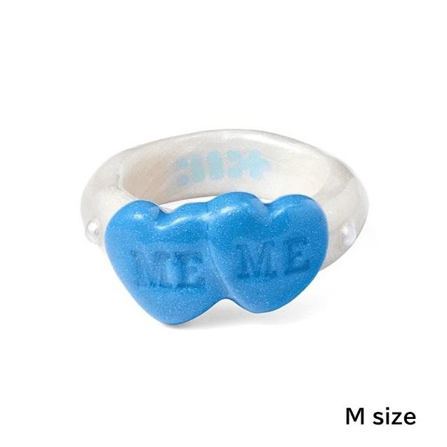 Official ILLIT x NFF Handmade "Double Heart" Ring - [Mamihlapinatapai] 4th Mini Album Special Edition