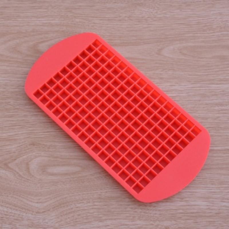 160 Mřížková mini silikonová miska na led Kostky ledu Skládací forma na led Lamač ledu Mřížka na led Malá čtvercová forma Výrobník ledu Silikonová forma