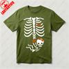 Halloween Skeleton Baby Rib Cage Tshirt Funny Maternity Pregnant Pumpkin TShirt Women Halloween Casual Tee Unique Design Tops