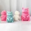 Fat Cat Candle Mold Animal Epoxy Resin Mold 3D Cat Silicone Mold for Fondant, Soy Wax Candle, Soap, Plaster, Epoxy Resin Casting, DIY Crafts (S)