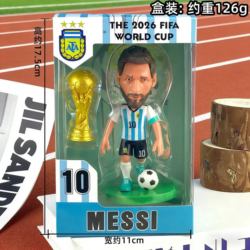 Figurină Mascotă Cupa Mondială 2026 Model Vedetă Fotbal Colecționabilă Decor Birou Cutie Cadou