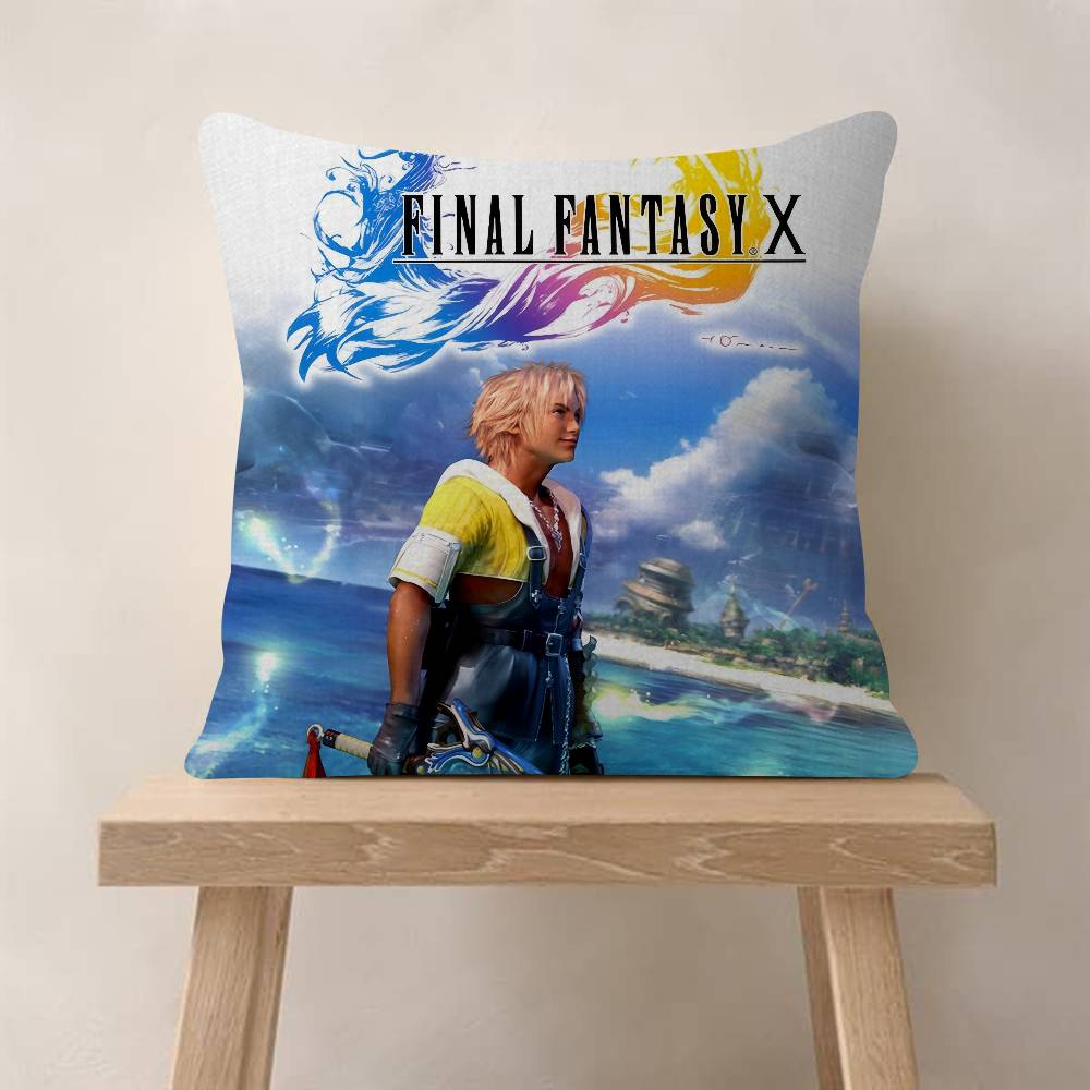 Pillow Gift Home Office Decoration Bedroom Sofa Car Cushion Cover Case 45X45 Game F-Final F-Fantasy X