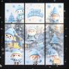 1/2/3/4/6/9 Sheets Winter Snowman Santa Claus Snowflake Static Electricity Decals Christmas Window Stickers Ornaments Xmas Decor