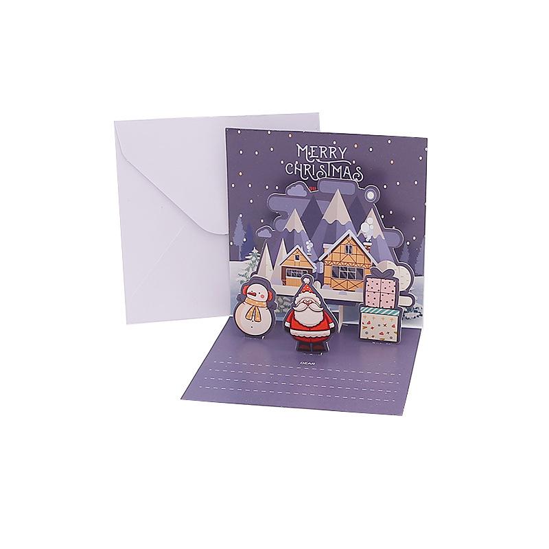 

3D Christmas Greeting Cards - Creative Silent Night Holiday Set