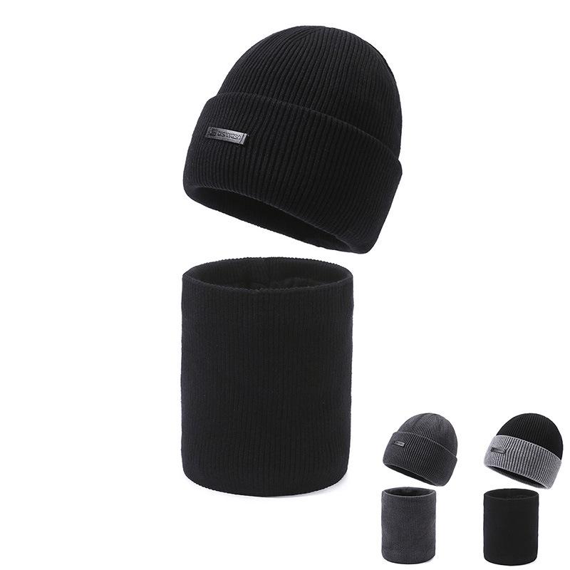 Men's & Women's Warm Knitted Wool Hat: Autumn/Winter Outdoor Cold-Proof Velvet-Lined Cycling Beanie