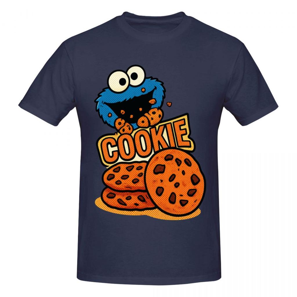 Cookie Monster Sesames Streets Retro T Shirts Graphic Y2k Pops Quality Unisex Wounisex T Shirts Clothes
