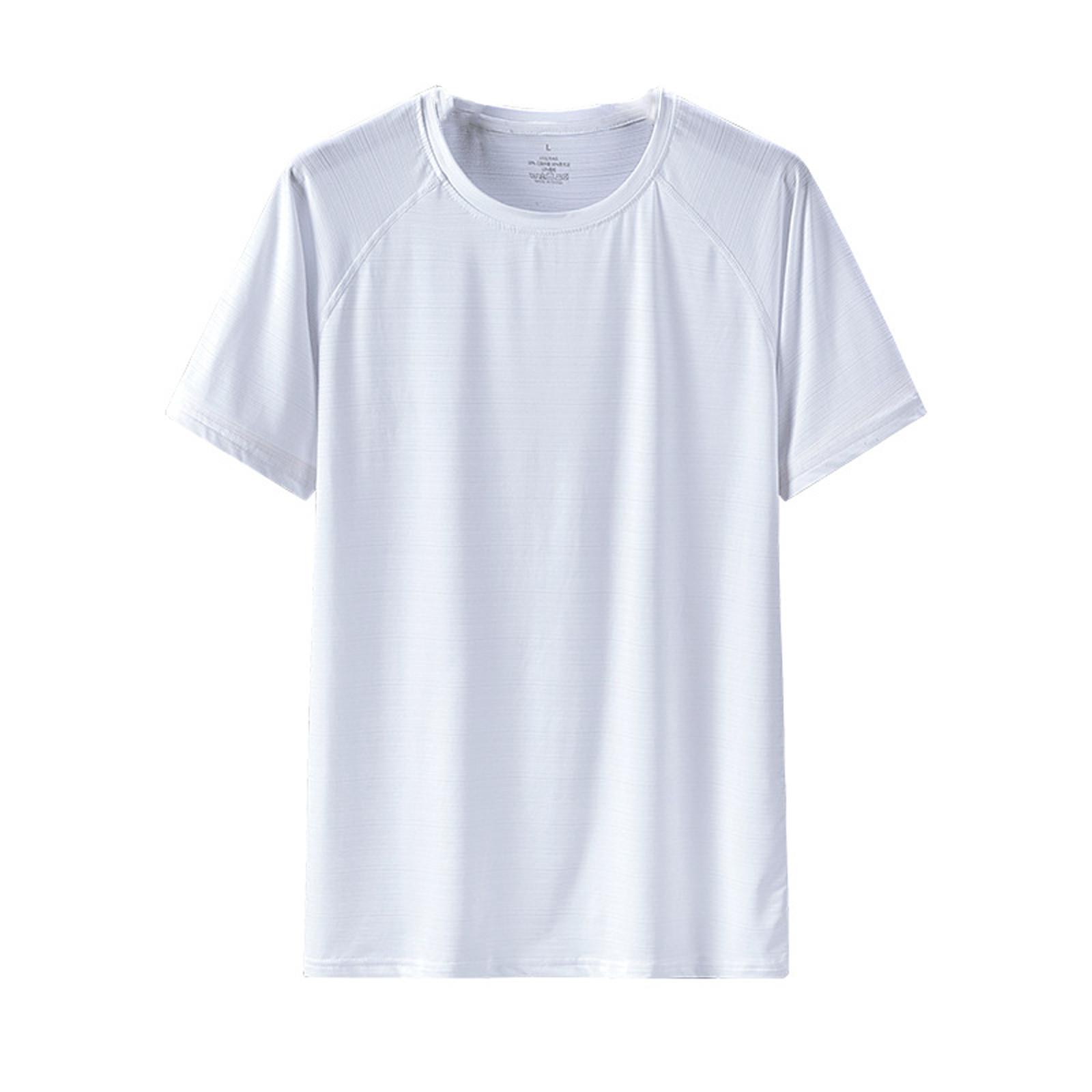 

Мужская летняя хлопковая футболка с круглым вырезом, приталенная футболка, крутая базовая футболка, толстовка XXXXXL белый