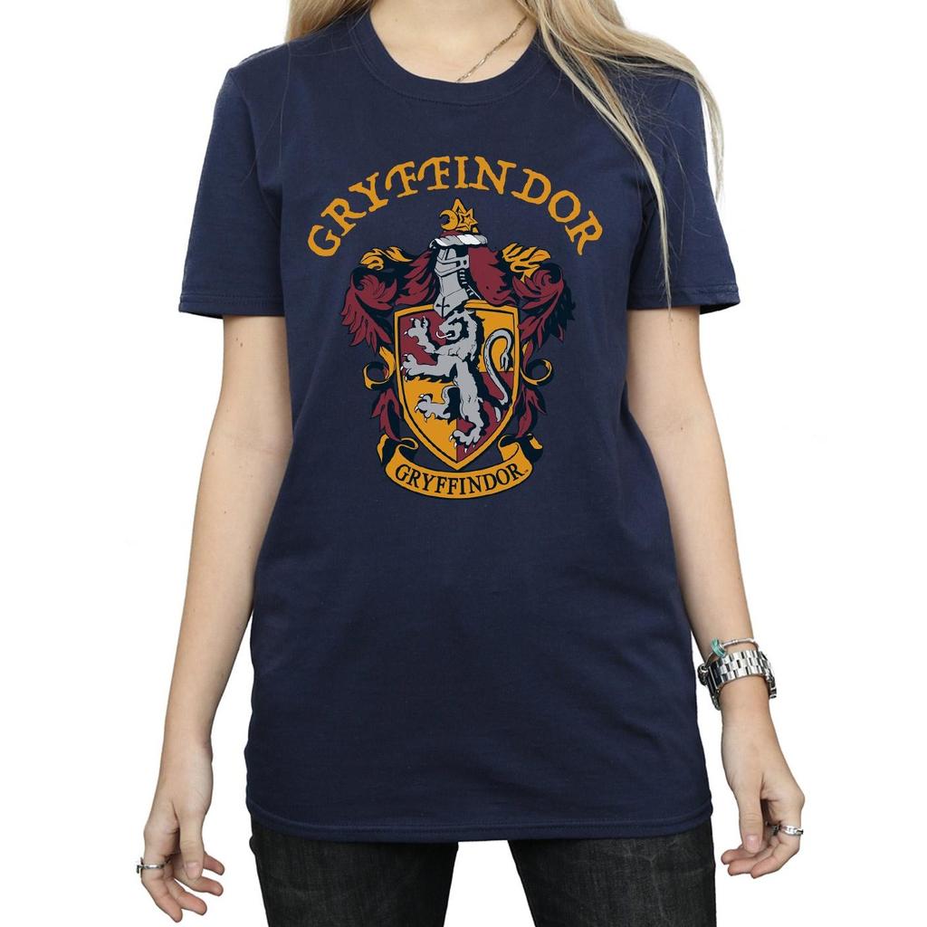 Harry Potter Womens/Ladies Gryffindor Cotton Boyfriend T-Shirt