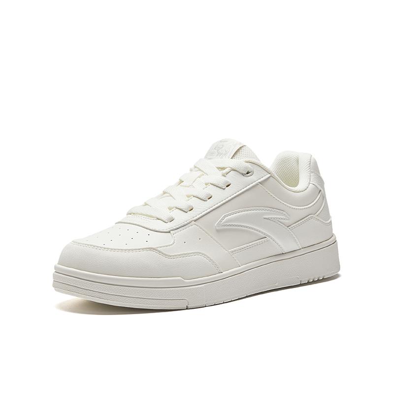 Anta Baichuan Synthetic Leather Fashion Comfortable Versatile Wear-Resistant Lightweight Low-Top Skate Shoes Women Sneaker 122628015-3