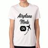 Airplane Mode Ladies Cotton T Shirt, Premium Cotton Print, Durable, Casual Fashion. Perfect For Travel Enthusiasts And Aviation Lovers, Comfort And St