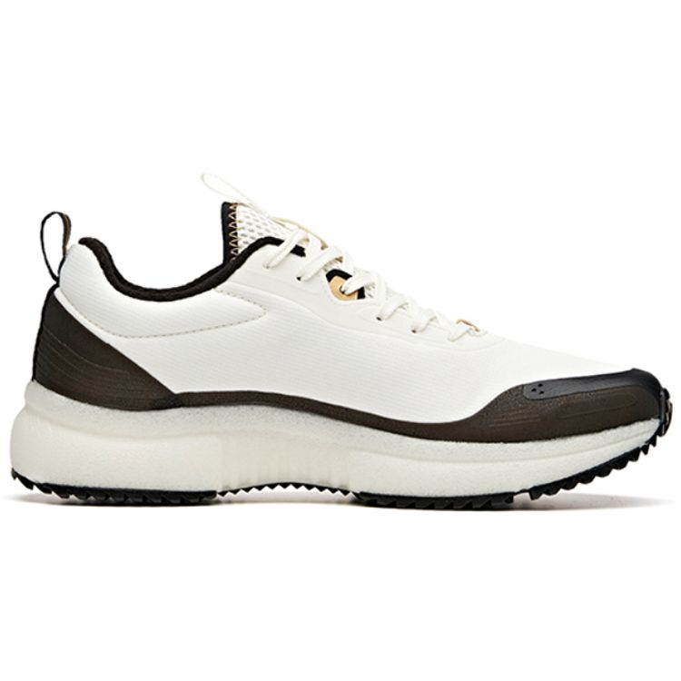 Anta Bubble Trail Running Shoes Low Top Men Running Shoes Black White 112045520-3