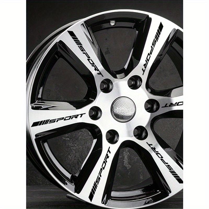 4pcs/set Car Wheel Hub Sport Emblem Sticker