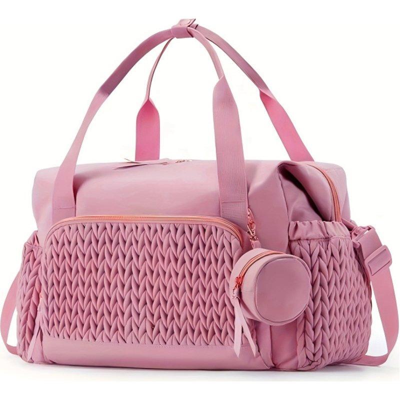 Large Capacity Diaper Bag, Multifunctional Travel Mommy Bag with Insulated Pocket & Pacifier Case, Waterproof Baby Hospital Bag
