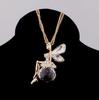 Korean Crystal Angel Wings Long Necklace Sweater Chain
