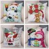 50 Style Merry Christmas Cushion Cover Decor Cute Cartoon Santa Claus Snowman Pillow Case Soft Plush Pillowcase for Sofa Home