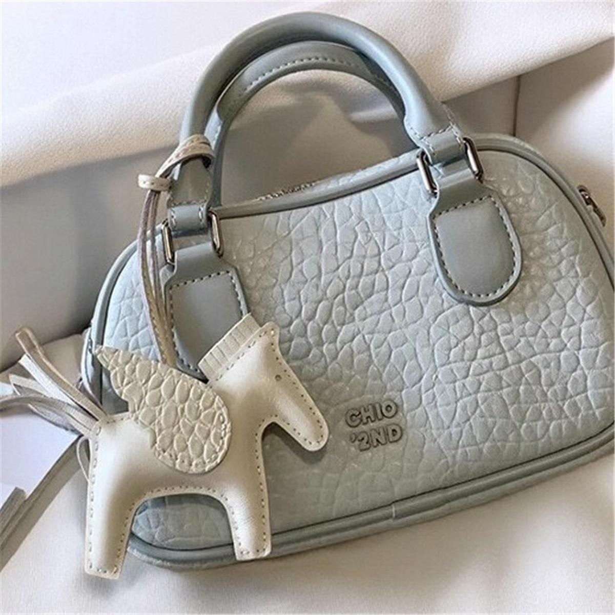 Pillow Bag Women Boston Handbag Shoulder Bag Fashion Cute Crossbody Bag синий 3749₽