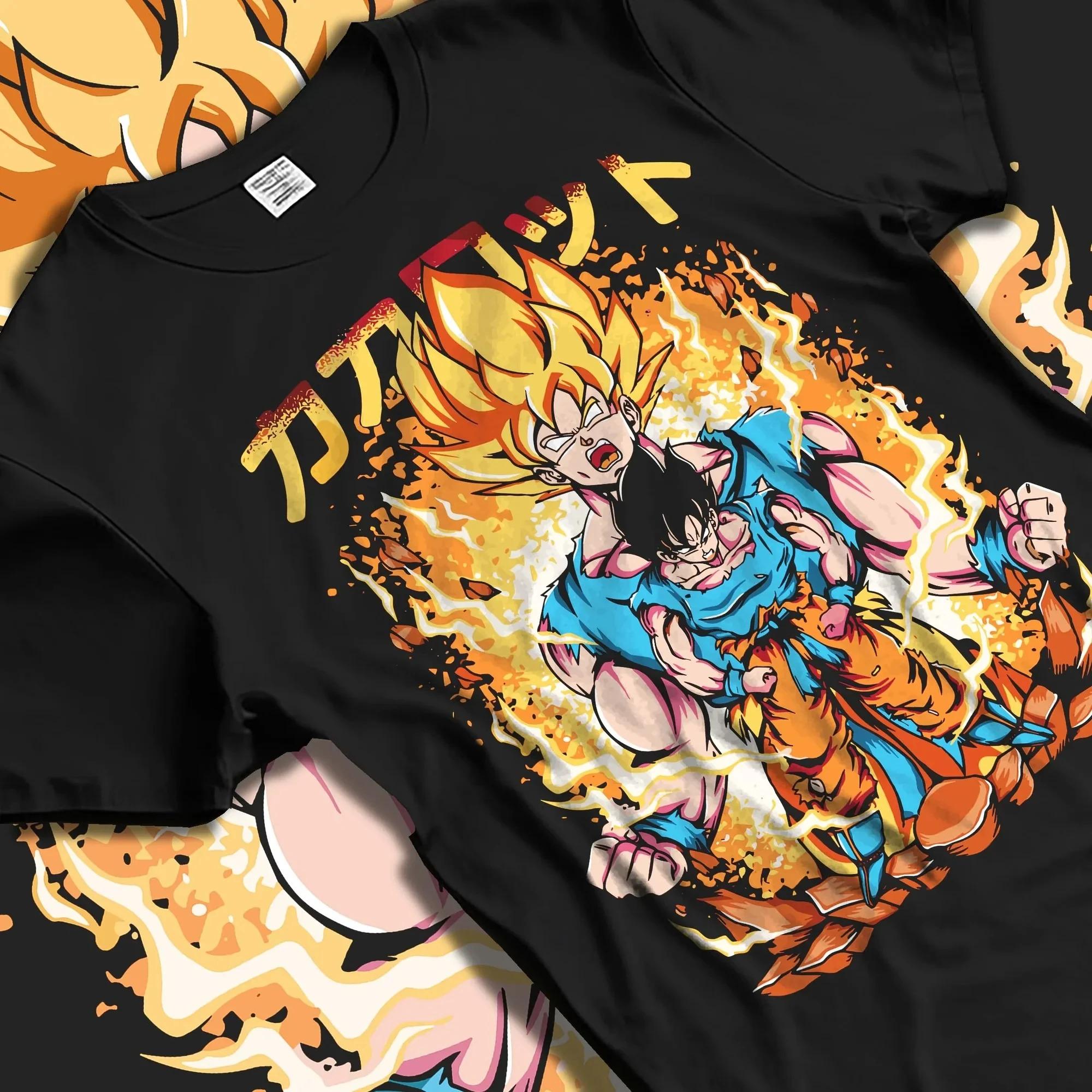 

Hot Sale Anime Dragon Ball Cotton Manga Graphic Print T-shirt Men Women Streetwear Y2k Harajuku Loose Casual Oversized Top Summer New Tee 4XL