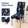 Christmas Chair Cover Stretchy Full Wrap Slipcover for Home Holiday Decor
