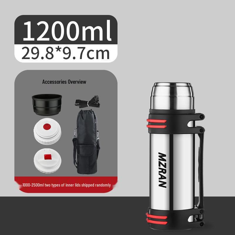 4L Stainless Steel Travel Thermos Mug for Men - Large Capacity Car Kettle Flask