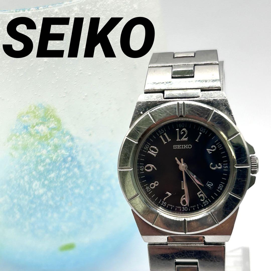 

[Б/У] Женские часы Seiko LK Lucia, черный циферблат, дата, кварцевый механизм