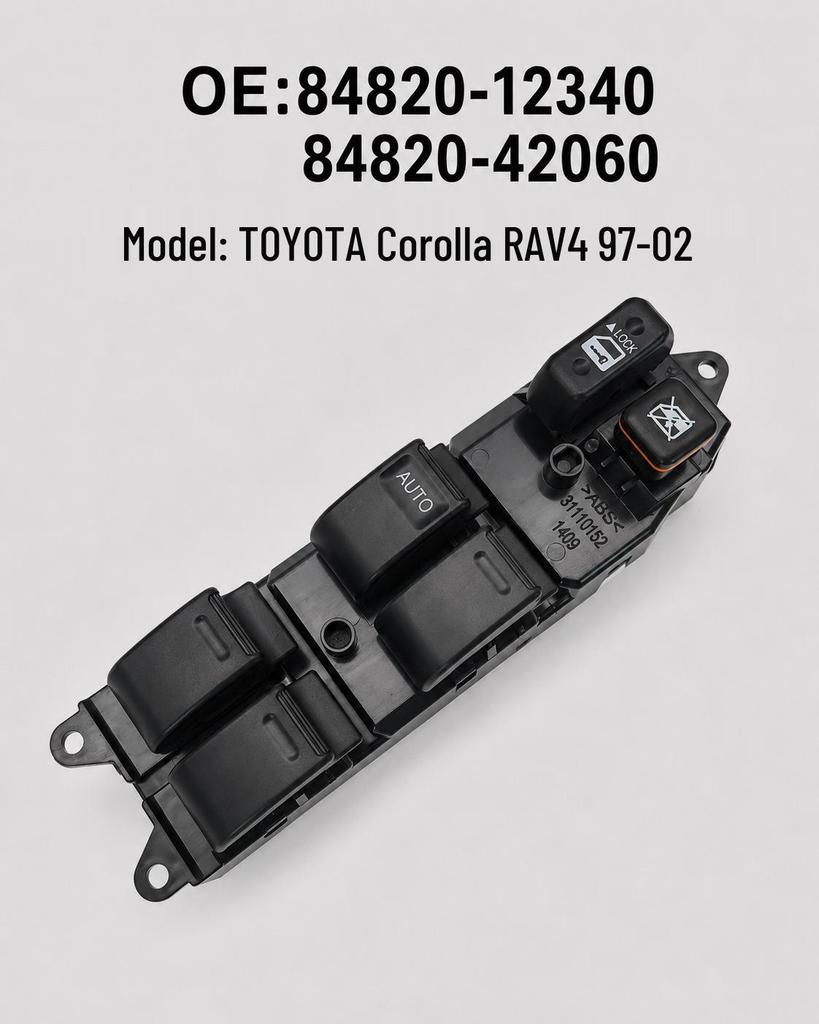 Car Window Switch for Toyota Corolla/RAV4 (97-02) 84820-12340