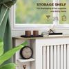 Radiator Cover with Open Storage Shelves, Vertical Slatted Cabinet Shelf Heater Cover for Living Room, Hallway, Extra Large