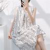 Cotton and silk sleeveless nightdress women's summer thin floral new super good-looking dress medium and long small fresh loungewear