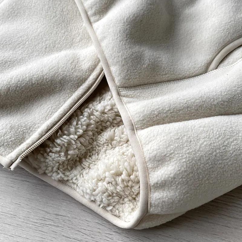 Women's Autumn and Winter Standing Collar Padded Jacket Solid Color Long Sleeve Casual Top