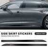 2pcs Car Door Side Skirt Sill Stripe Carbon 3D Sticker Decals For GT 147 159 156 166 Giulietta Tonale Volante 8C