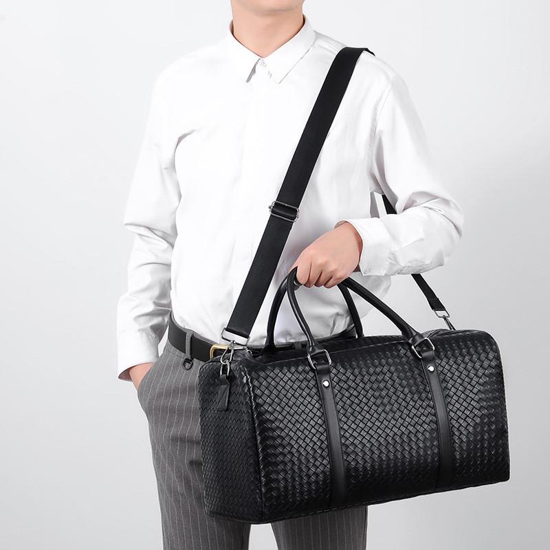 IELGY Bolsa de Viagem Portátil Grande Capacidade Bolsa de Ombro Tecida Mala de Viagem de Negócios Bolsa Mensageira Lad
