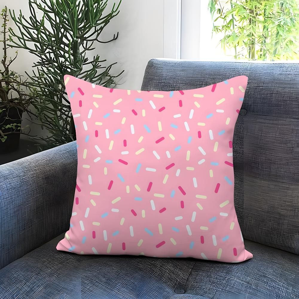 Cartoon Style Pattern Cushion Cover Comfortable Reversible Pillow Cover Ideal for Car Sofa Bedroom Beyond