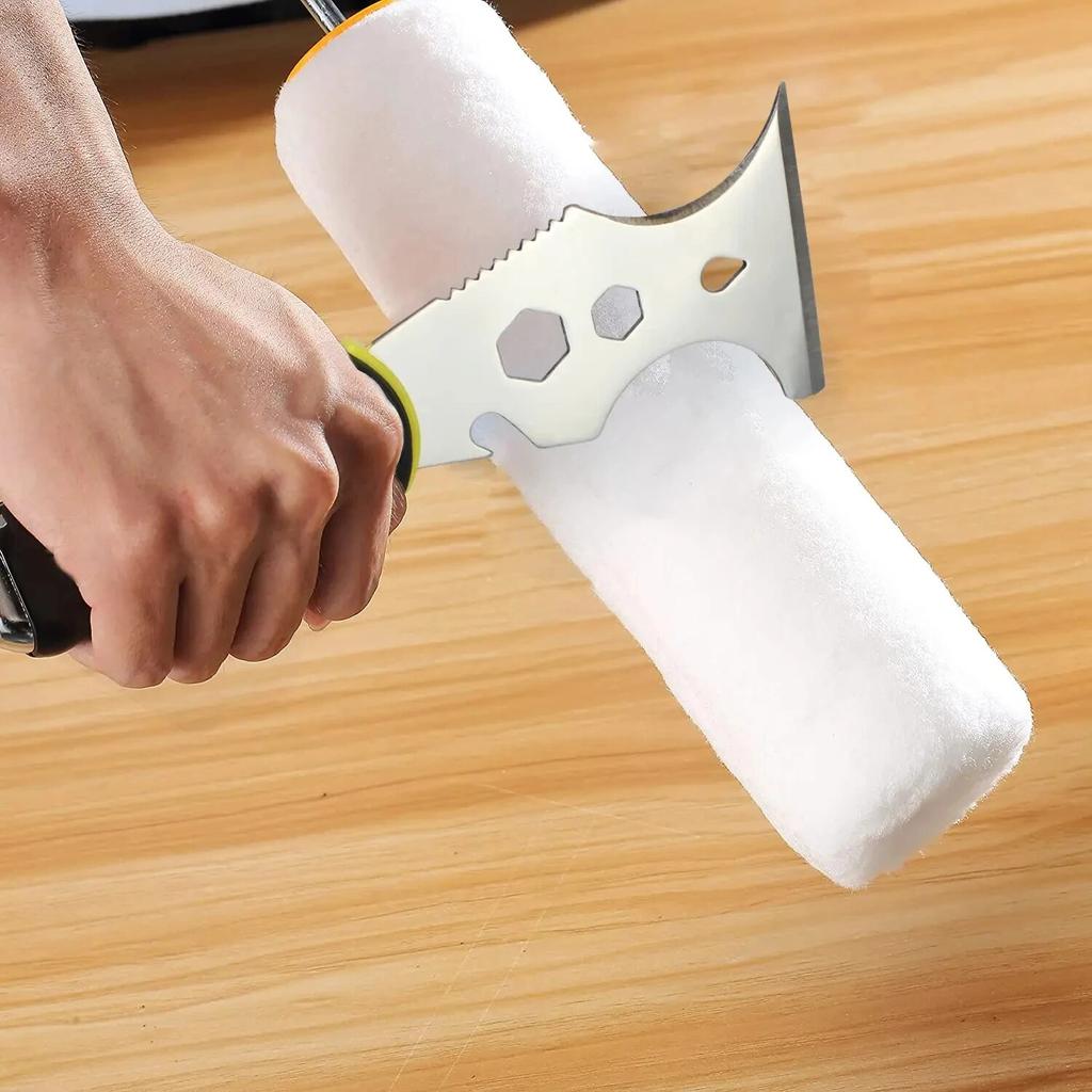 LiTuiLi Couteau à mastic multi-usages 15 en 1 Grattoir à peinture en acier inoxydable Outil de construction pour papier peint Ouvre-boîte Bricolage à domicile