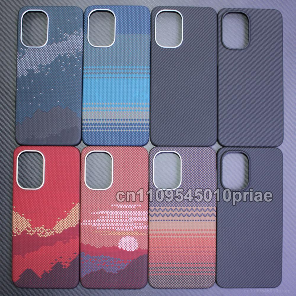 Carbon Fiber Aramid Magnetic Case for Oneplus 15R/oneplus Ace6 Kevlar Fabric Thin Hard Lightweight Cover Magnetic Balck Premium