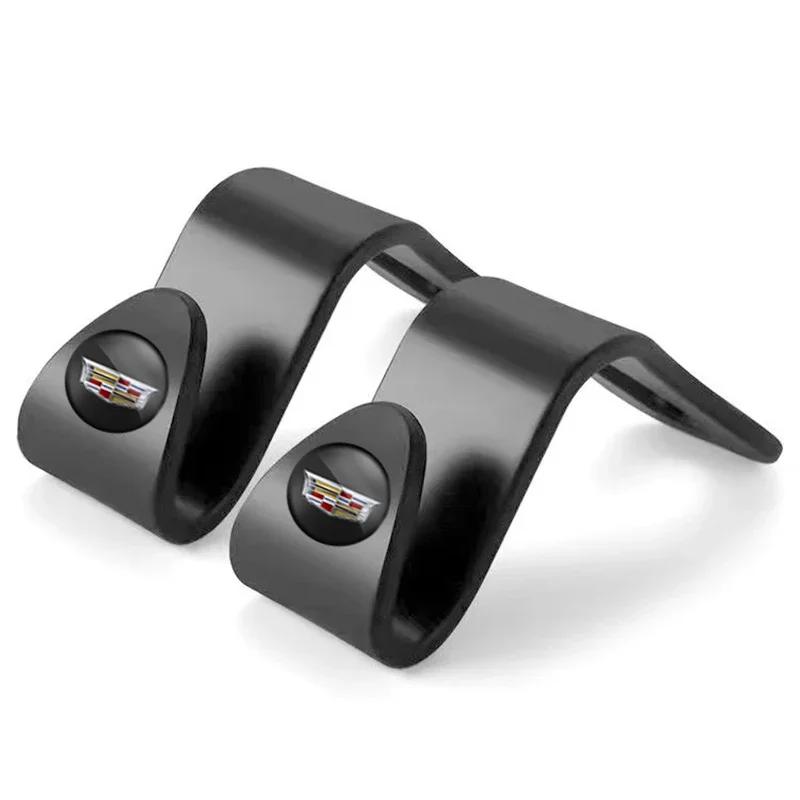 

4/2pcs ABS Car Seat Back Hooks Storage Holder Hook for Cadillac ATS CTS DTS STS SLS SLR XLR BLS Seville Escalade Tiburon CT6