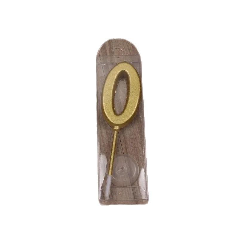 Gold Number Candles for Kids' Birthday Cake and Party Decoration