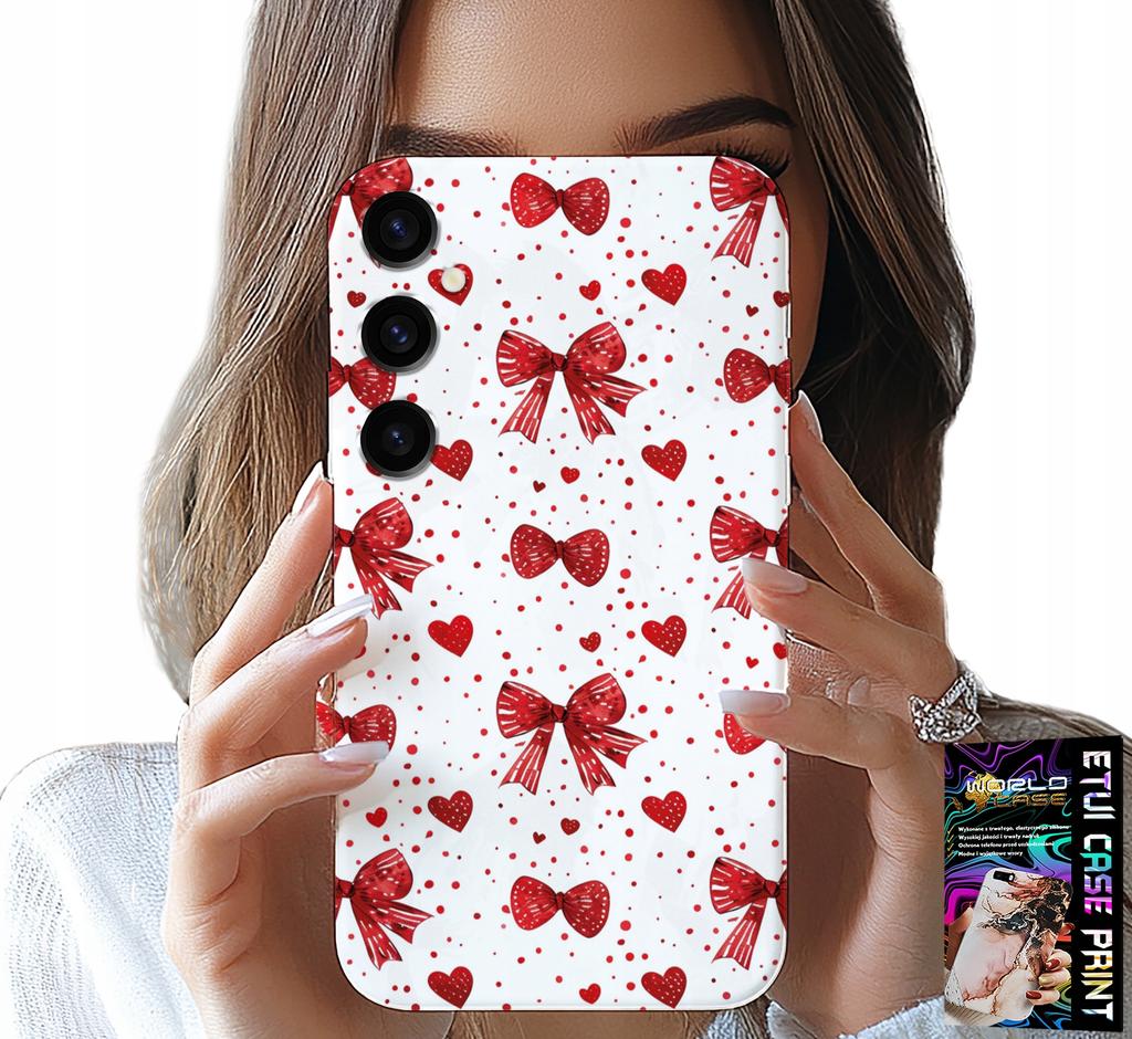 Etui Do Samsung Galaxy A05S - Czerwone Wstążki Wstążka Modne Wzory