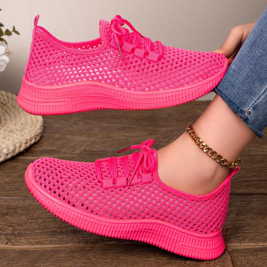Spring Autumn New Style Casual Sports Sneakers for Women, Polyurethane Breathable Sports Shoes, Women's Mesh Shoes