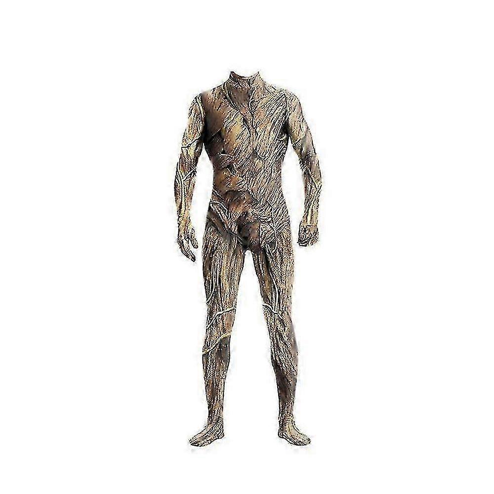 Black Panther Movie Cosplay Jumpsuit with Integrated Gloves for Halloween