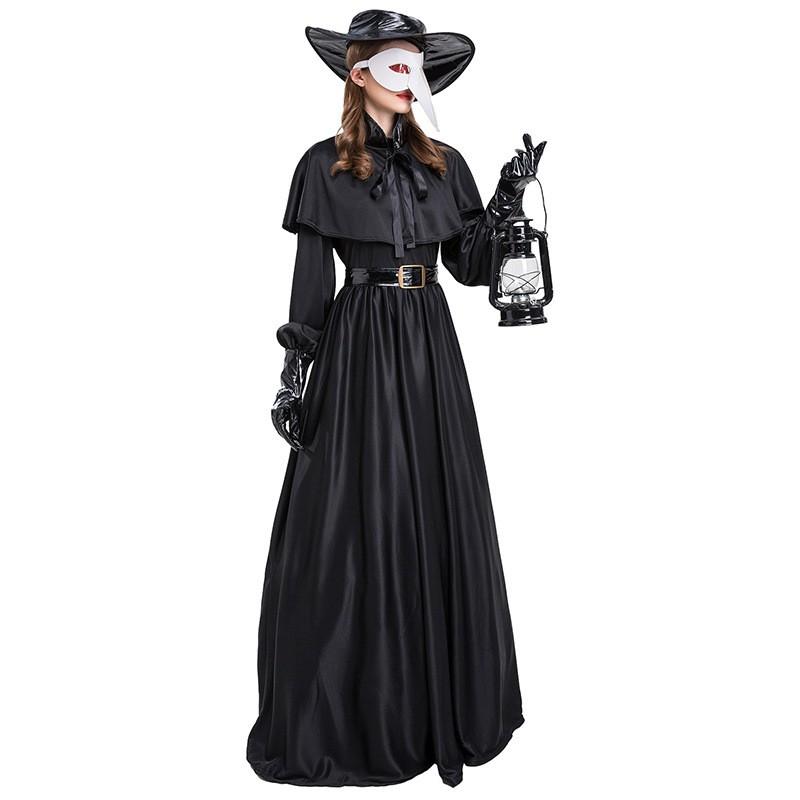 Viduslaiku Steampunk Mēra Ārsta Kostīms Pieaugušajiem