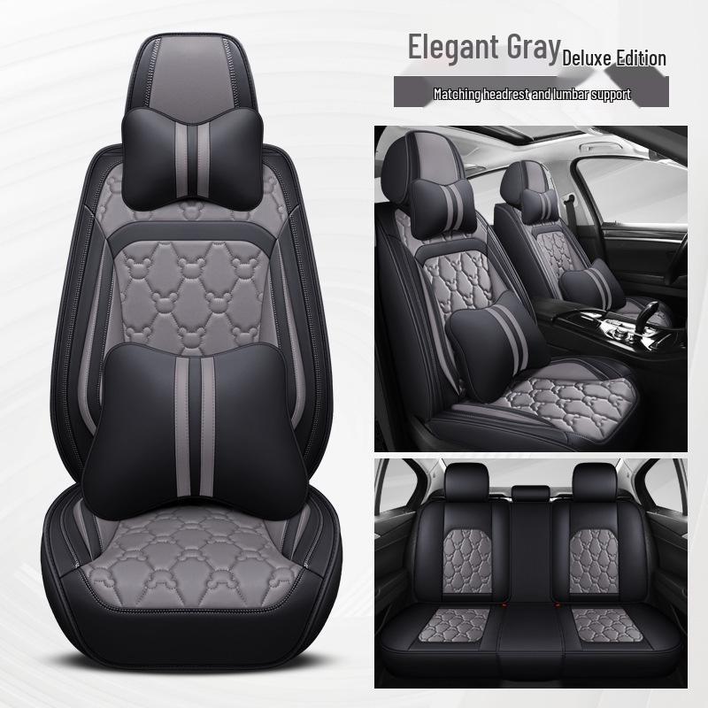 Universal Full Leather Car Seat Cover for Civic, Bora, Lavida, Sagitar - All Season, Full Wrap Cushion