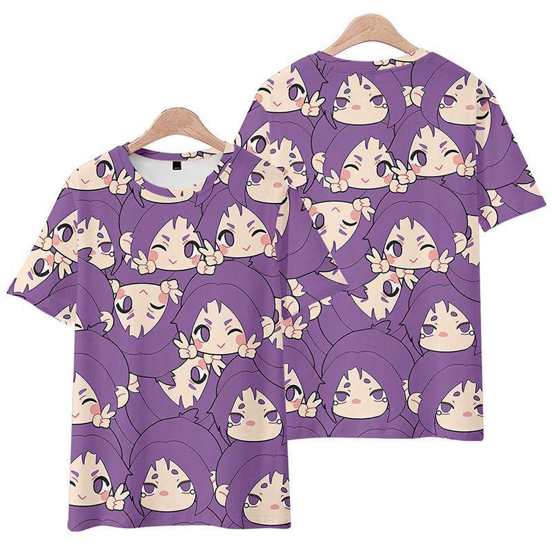 

Модные футболки с мультяшным принтом BLUELOCK 4 цветов для женщин и мужчин, летняя одежда для фитнеса, мужская футболка с круглым вырезом, мужские футболки оверсайз, топы XXS фиолетовый