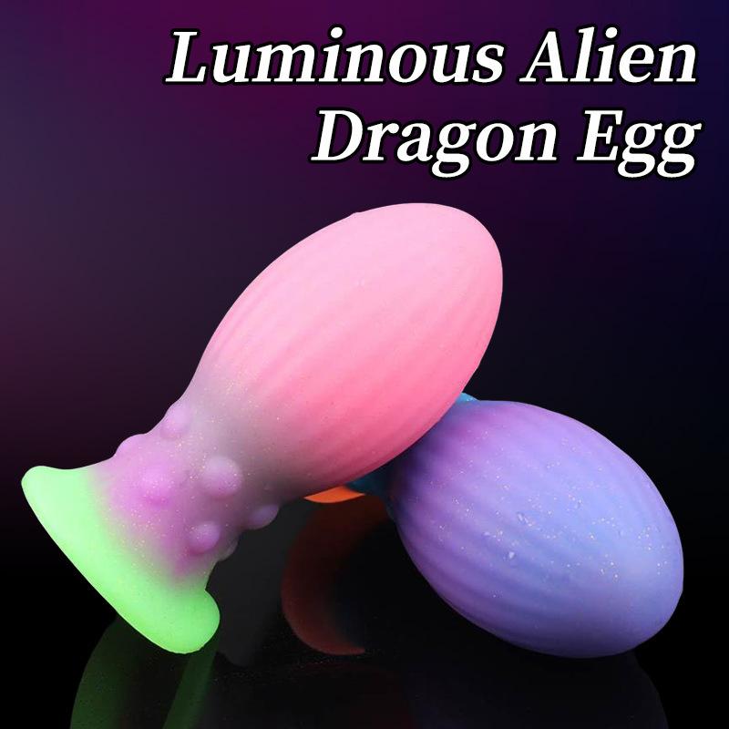 Liquid Silicone Glowing Anal Plug Dilator Adult Sexual Wellness Toy