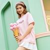 Fila Original Colorful Fashion Simple Classic Retro Big Logo Sports Trendy Casual Versatile Comfortable Loose Short Sleeve T-Shirt F51U619102FPK