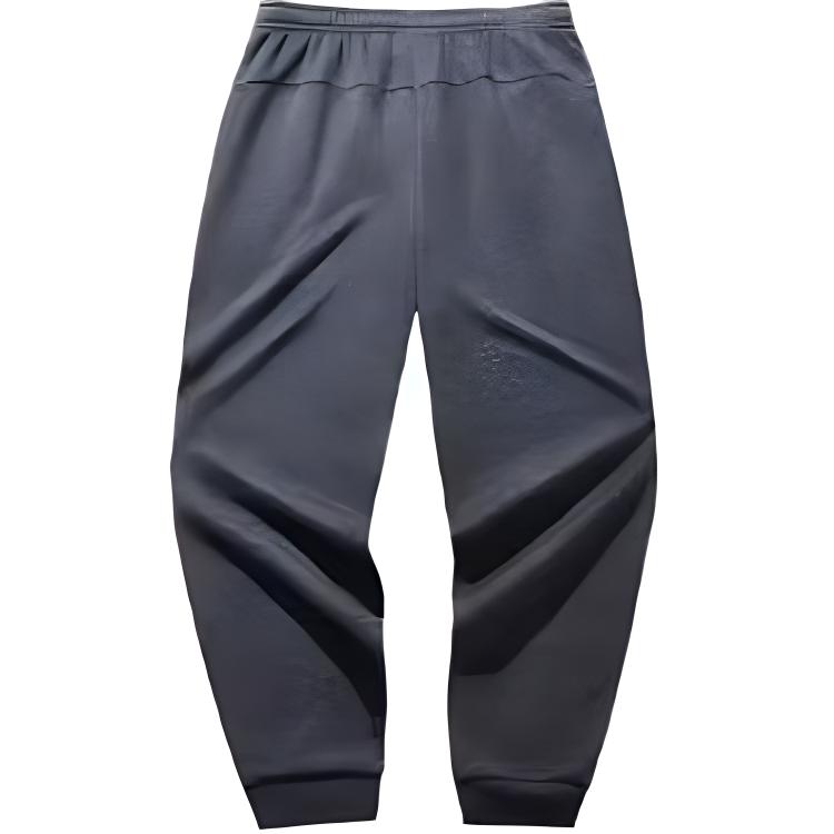 Anta Casual Simple Solid Color Elastic Cuffed Thickened Warm Knitted Sports Pants Men bottoms Gray 952447306-2